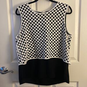 Black and white tank